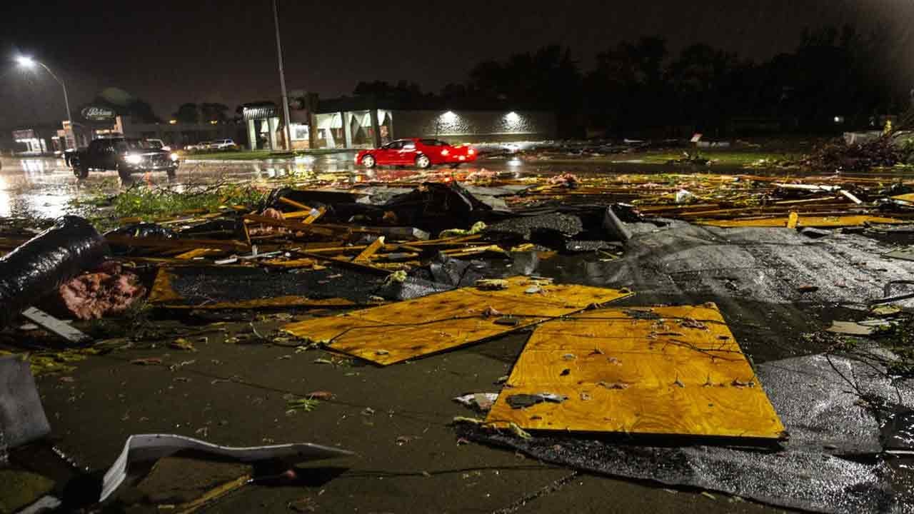 Tornado Leaves Path Of Damage Overnight In Sioux Falls, South Dakota