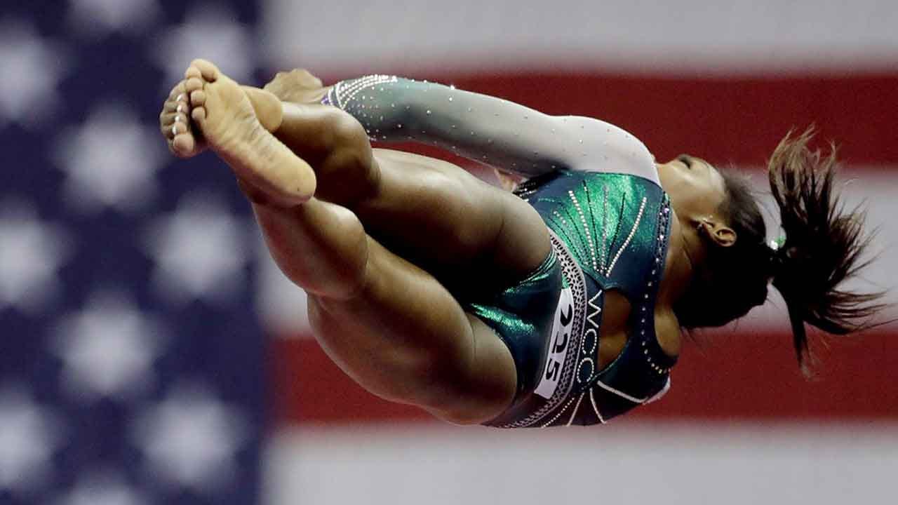 Olympic Gymnast Simone Biles 1st Person Ever To Land Double