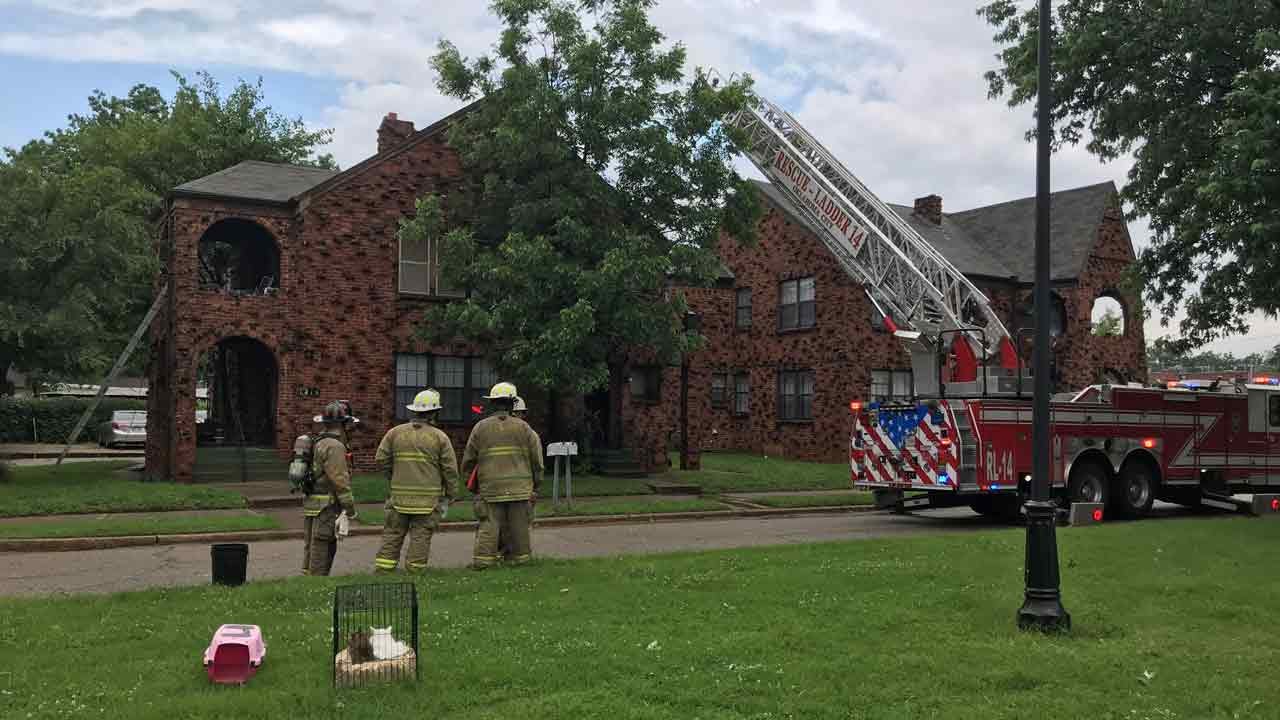 OKC Fire Says Lightning Strike Causes Apartment Fire, No Injuries Reported